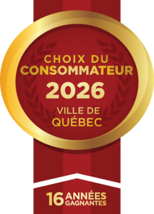 Choix du consommateur 2026 à Ville de Québec. Depuis 16 ans